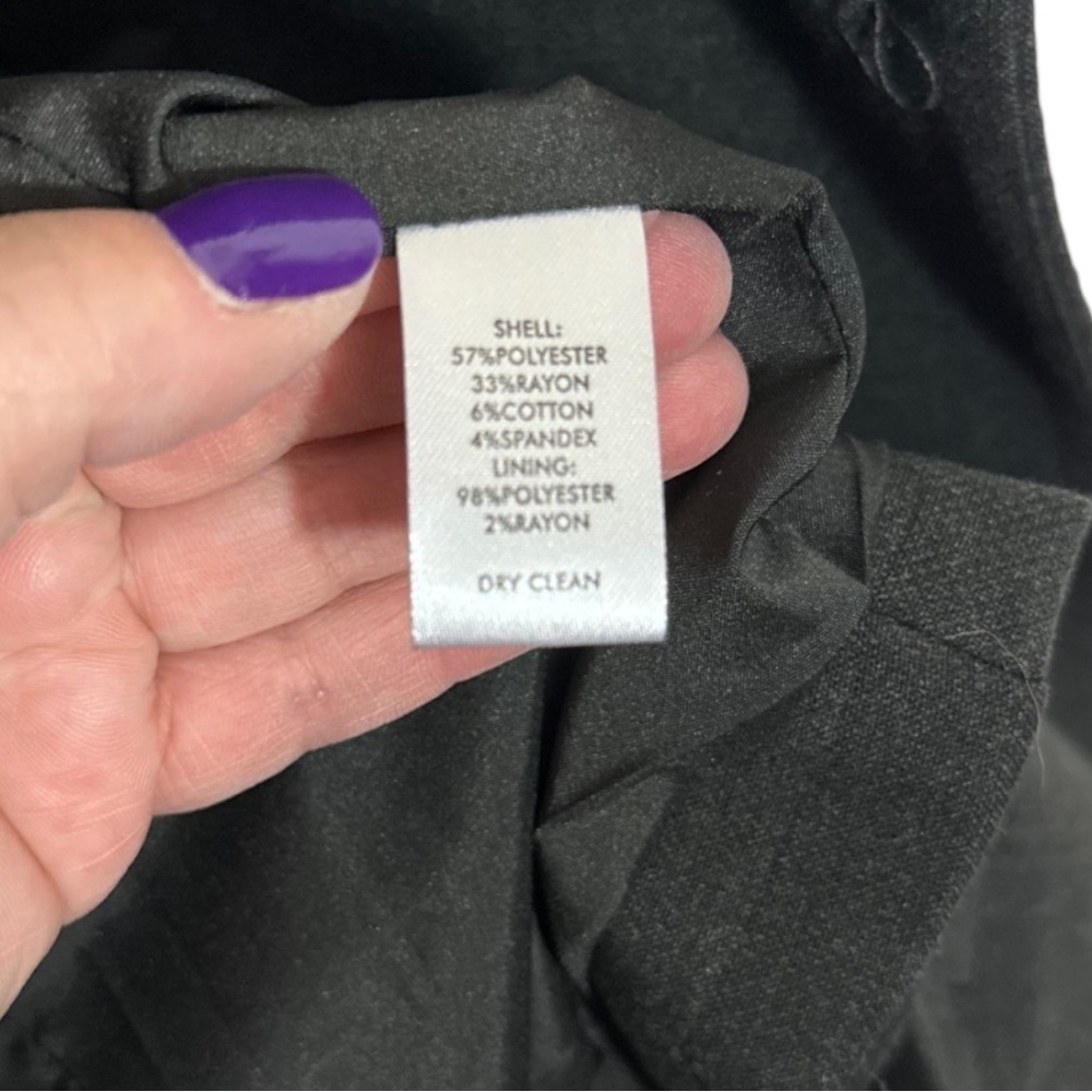 NWT Calvin Klein- Single Button Fitted Charcoal B… - image 7